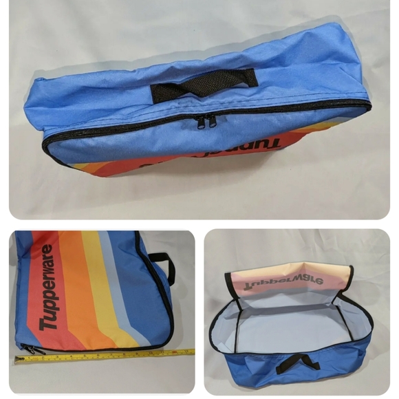 * TUPPERWARE Logo 3 PC Set Packing Cubes Clothes Shoes Toiletries Luggage Travel - Picture 2 of 6